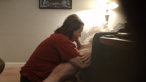 Spy cam: hot housewife gives blowjob to her lover