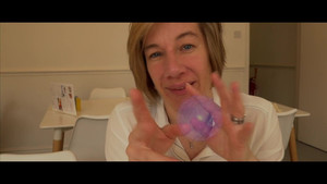 Sensual MILF is horny and plays with her hairy pussy