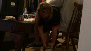 Teenage girl gets paddled by her kinky master