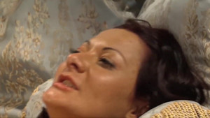 Brunette Euro MILF gets strap-on fucked by her girl