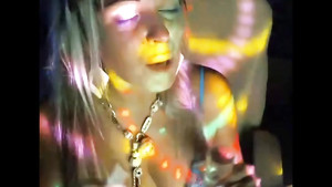 MILF with amazing body drinks vodka and gets too drunk to fuck so she gets naked