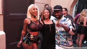 Porn awards show gets a little naughty when a stunning MILF group shows up