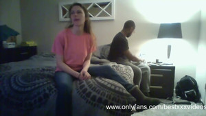 Black dude fucks cheating wife while her husband works