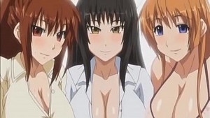 Big-boobed hentai girls get fucked with a lot of cum