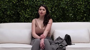 Busty chick gets titfucked and enjoys a big dick in her twat