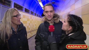 Freaky German MILFs picked up in public and share cock