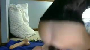 Big breasted MILF masturbates and toys her cunt with dildo