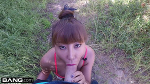 Asian MILF Tiffany Rain fucked hard and showered in cum