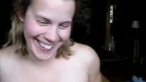 Excited blonde MILF with big tits bounces on fat tool