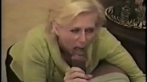 Mom can't resist sucking on a nice fat cock hard