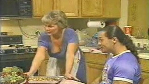 Horny mom lets two men use her holes real hard