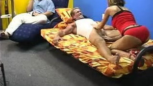 Amateur MILF and cuckold husband invite a stranger for threesome