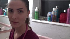 Cute brunette MILF Molly Jane services a cock in POV