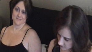 Glamorous step-mom gets talked into fucking her horny little step-daughter