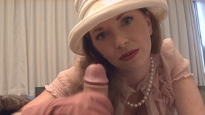 Adorable milf lady got filmed in POV handjob porn video