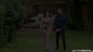 Hypnotic black-haired MILF lets him lick her wet pussy and pound it deep and hard