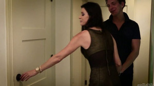 Hot and dark milf teaches a hitchhiker a lesson by fucking him raw in every way