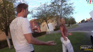 Hot mommy with big titties uses her tight cunt to service a young man's dick