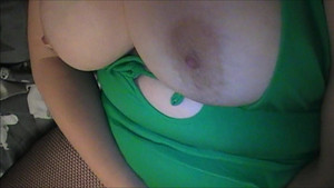 Thick horny mommy fucks her hairy pussy with a dildo before her man pounds her