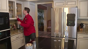 Mature blonde helps her stepson by riding his pulsating schlong