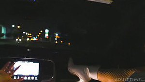 Sexy babe Jessa Rhodes in fishnets gets penetrated by a BBC